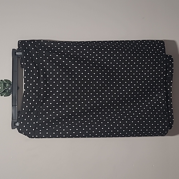 Lane Bryant sz 26 black white polka dot pencil skirt WSK27 - Picture 1 of 5